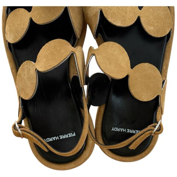 Pierre Hardy Suede Bulles Circle Motif Platform Sandals Size 36.5 - Picture 5 of 7